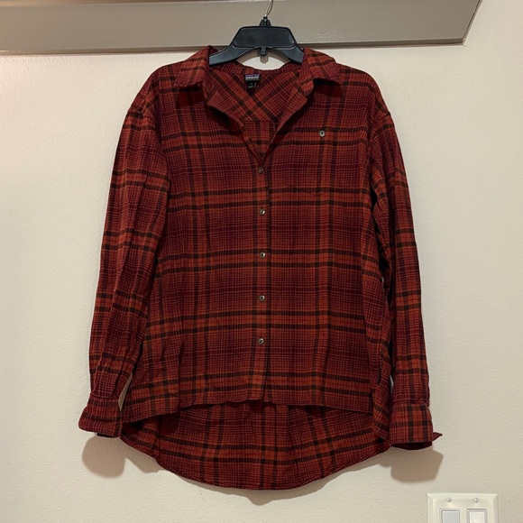 Patagonia Organic Cotton Driving Song Flannel SZ M VGUC - Picture 3 of 7